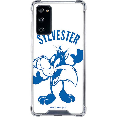 Looney Tunes Sylvester the Cat Big Head Galaxy S20 FE Clear Case