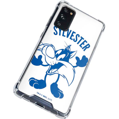 Looney Tunes Sylvester the Cat Big Head Galaxy S20 FE Clear Case