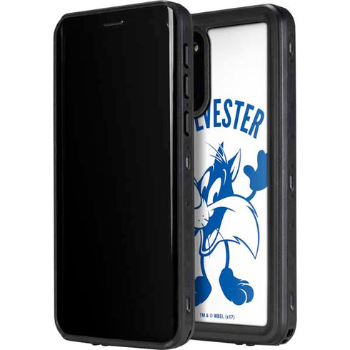 Looney Tunes Sylvester the Cat Big Head Galaxy S20 Plus Waterproof Case