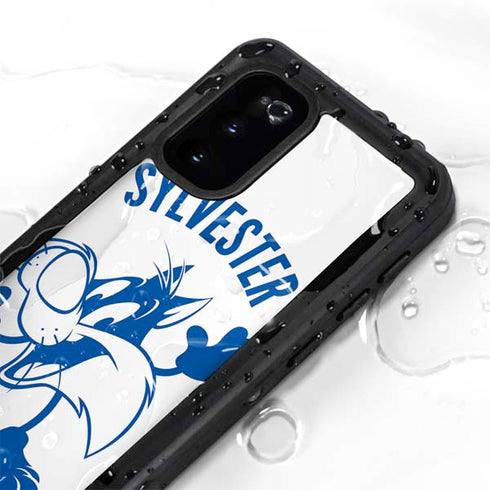 Looney Tunes Sylvester the Cat Big Head Galaxy S20 Waterproof Case