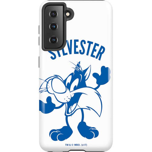Looney Tunes Sylvester the Cat Big Head Galaxy S21 5G Pro Case