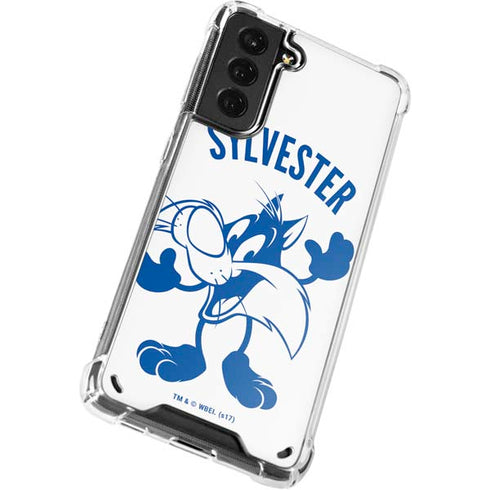 Looney Tunes Sylvester the Cat Big Head Galaxy S21 Plus 5G Clear Case