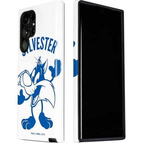 Looney Tunes Sylvester the Cat Big Head Galaxy S22 Ultra Pro Case