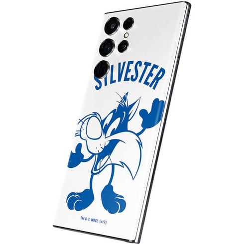 Looney Tunes Sylvester the Cat Big Head Galaxy S22 Ultra Skin