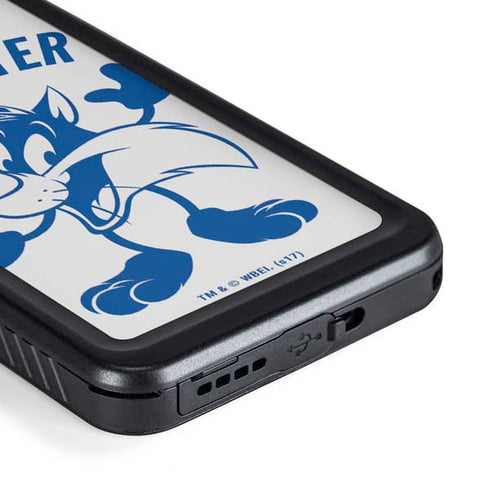 Looney Tunes Sylvester the Cat Big Head Galaxy S23 Waterproof Case