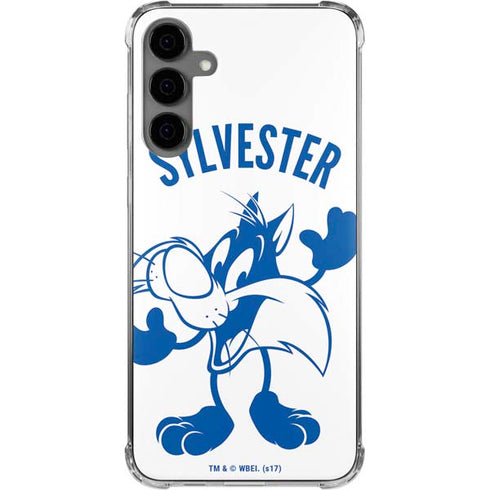 Looney Tunes Sylvester the Cat Big Head Galaxy S24 Plus Clear Case