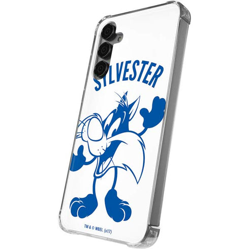 Looney Tunes Sylvester the Cat Big Head Galaxy S24 Plus Clear Case