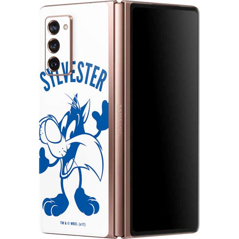 Looney Tunes Sylvester the Cat Big Head Galaxy Z Fold2 5G Skin