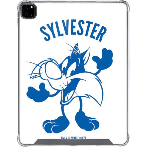 Looney Tunes Sylvester the Cat Big Head iPad Pro 12.9in (2020) Clear Case