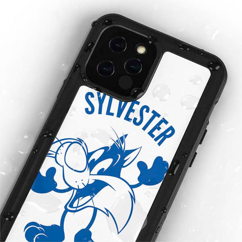 Looney Tunes Sylvester the Cat Big Head iPhone 12 Pro Waterproof Case