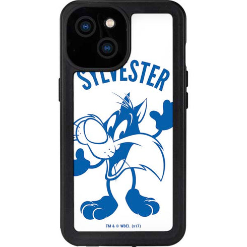 Looney Tunes Sylvester the Cat Big Head iPhone 13 Mini Waterproof Case