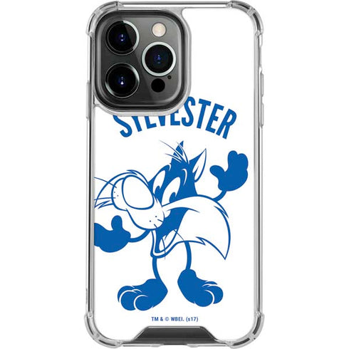 Looney Tunes Sylvester the Cat Big Head iPhone 13 Pro Clear Case