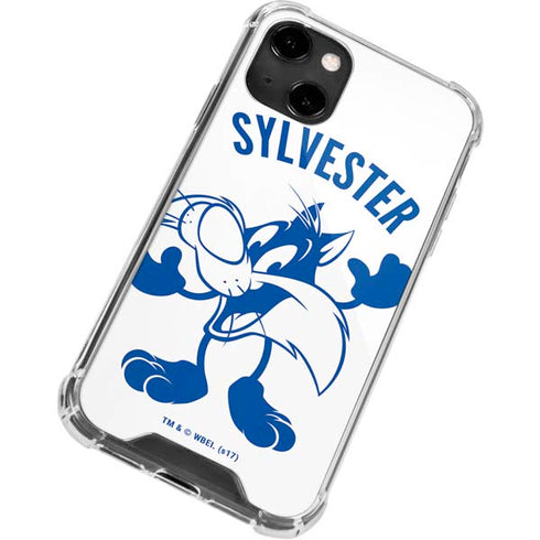 Looney Tunes Sylvester the Cat Big Head iPhone 14 Clear Case