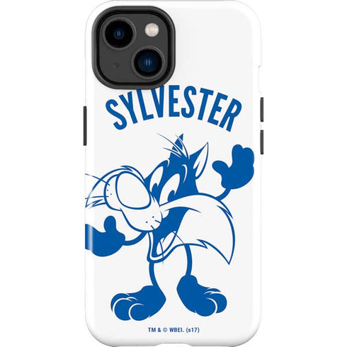 Looney Tunes Sylvester the Cat Big Head iPhone 14 Plus Impact Case