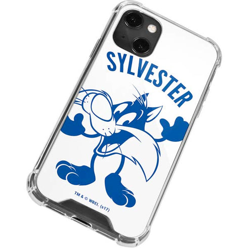 Looney Tunes Sylvester the Cat Big Head iPhone 14 Plus Clear Case