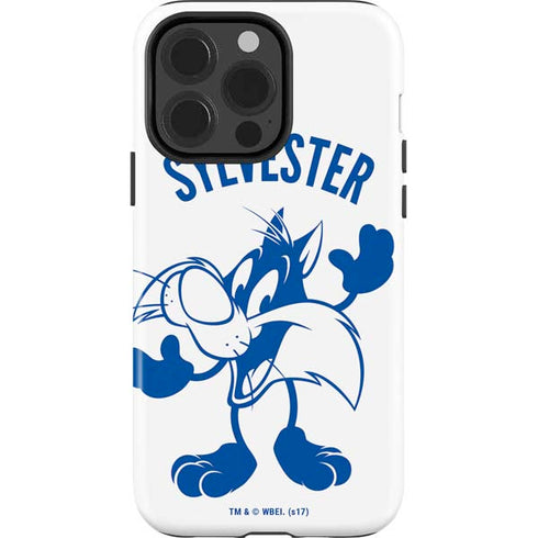 Looney Tunes Sylvester the Cat Big Head iPhone 14 Pro Impact Case