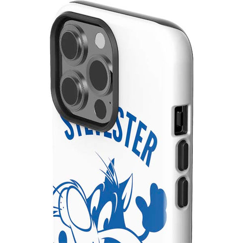 Looney Tunes Sylvester the Cat Big Head iPhone 14 Pro Impact Case
