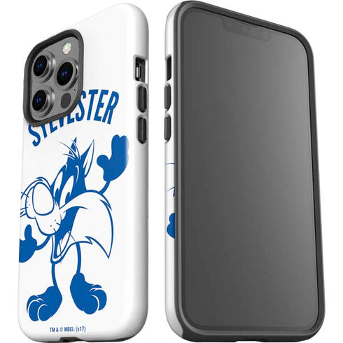 Looney Tunes Sylvester the Cat Big Head iPhone 15 Pro Impact Case