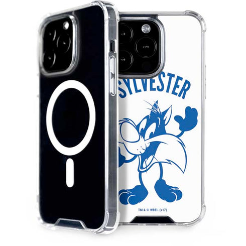 Looney Tunes Sylvester the Cat Big Head iPhone 15 Pro MagSafe Case