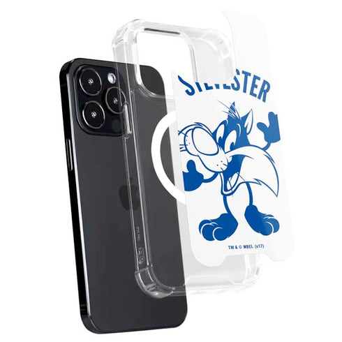 Looney Tunes Sylvester the Cat Big Head iPhone 15 Pro MagSafe Case