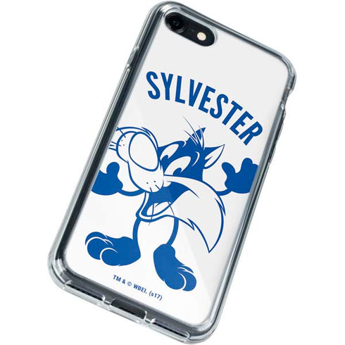 Looney Tunes Sylvester the Cat Big Head iPhone SE (2nd & 3rd Gen) Clear Case