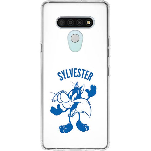 Looney Tunes Sylvester the Cat Big Head LG Stylo 6 Clear Case