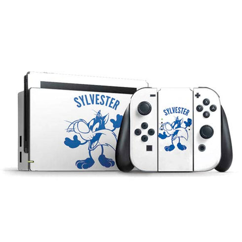 Looney Tunes Sylvester the Cat Big Head Nintendo Switch Bundle Skin
