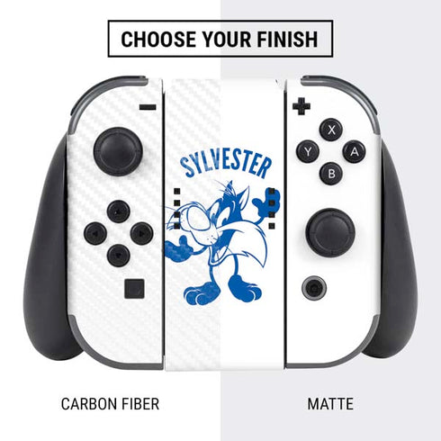 Looney Tunes Sylvester the Cat Big Head Nintendo Switch Bundle Skin