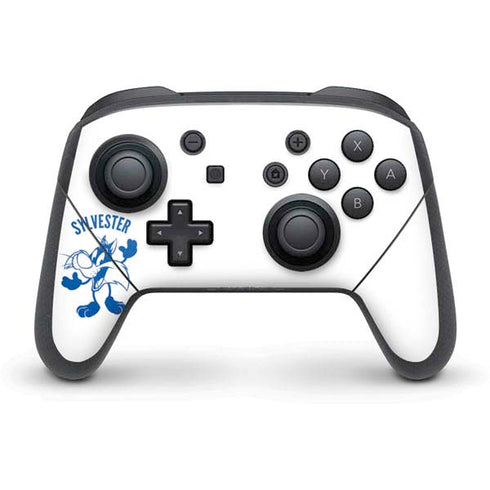 Looney Tunes Sylvester the Cat Big Head Nintendo Switch Pro Controller Skin