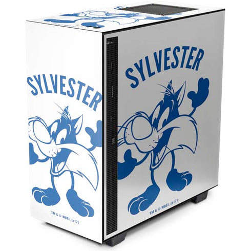 Looney Tunes Sylvester the Cat Big Head NZXT H510 Compact ATX Mid-Tower Case Skin