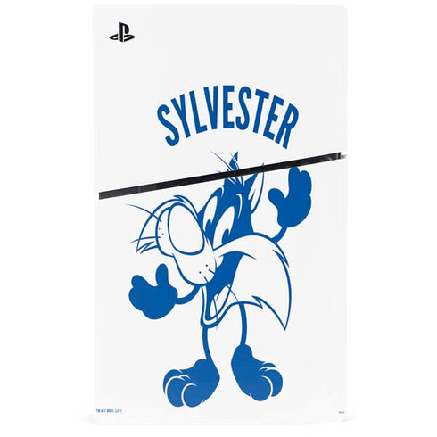 Looney Tunes Sylvester the Cat Big Head PS5 Slim Disk Console Skin