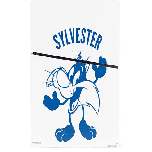 Looney Tunes Sylvester the Cat Big Head PS5 Slim Digital Edition Console Skin