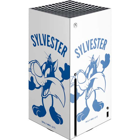 Looney Tunes Sylvester the Cat Big Head Xbox Series X Console Skin