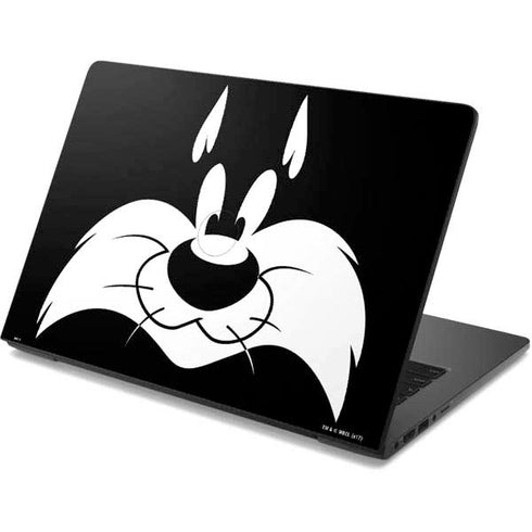 Looney Tunes Sylvester the Cat Black and White Dell Chromebook Skin
