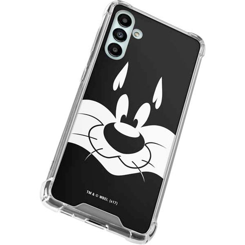 Looney Tunes Sylvester the Cat Black and White Galaxy A13 5G Clear Case