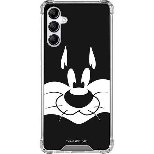 Looney Tunes Sylvester the Cat Black and White Galaxy A14 5G Clear Case