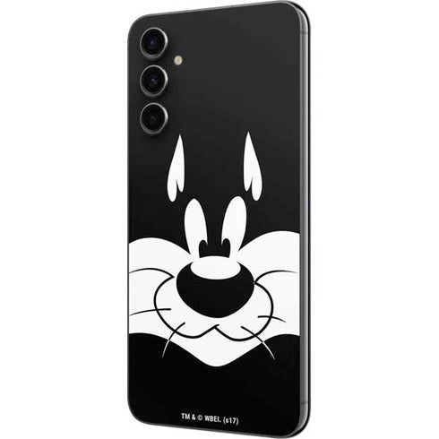 Looney Tunes Sylvester the Cat Black and White Galaxy A14 5G Skin