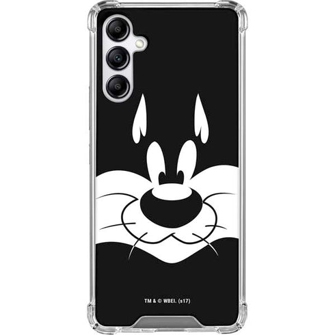 Looney Tunes Sylvester the Cat Black and White Galaxy A15 5G Clear Case