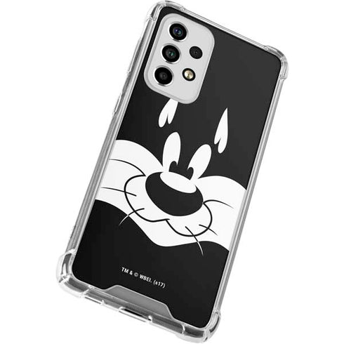 Looney Tunes Sylvester the Cat Black and White Galaxy A53 5G Clear Case