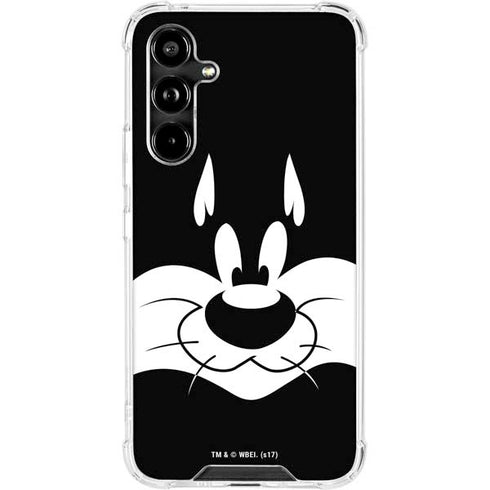 Looney Tunes Sylvester the Cat Black and White Galaxy A54 5G Clear Case
