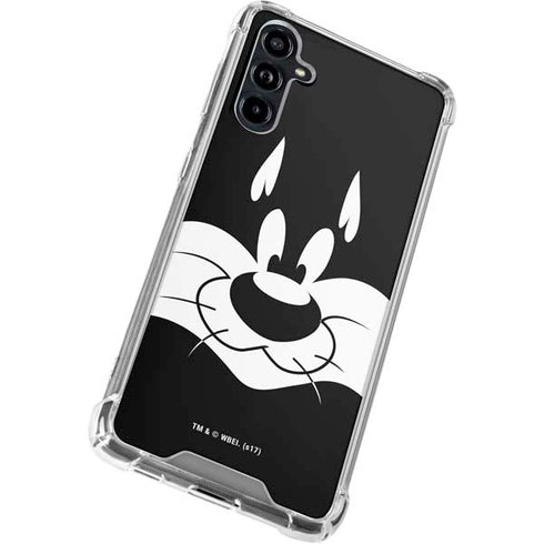 Looney Tunes Sylvester the Cat Black and White Galaxy A54 5G Clear Case