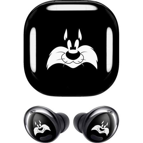 Looney Tunes Sylvester the Cat Black and White Galaxy Buds Pro Skin