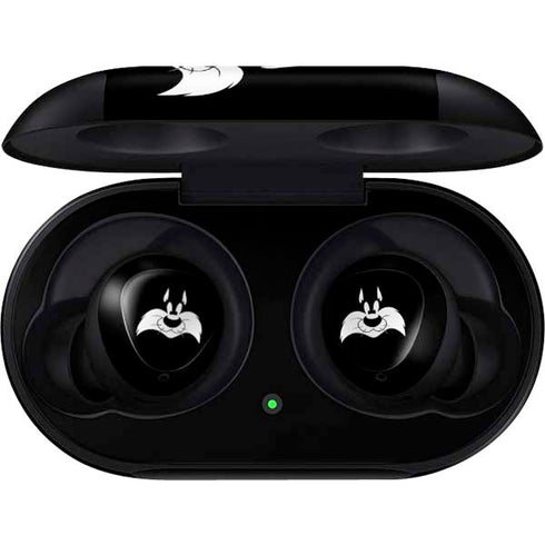 Looney Tunes Sylvester the Cat Black and White Galaxy Buds Skin