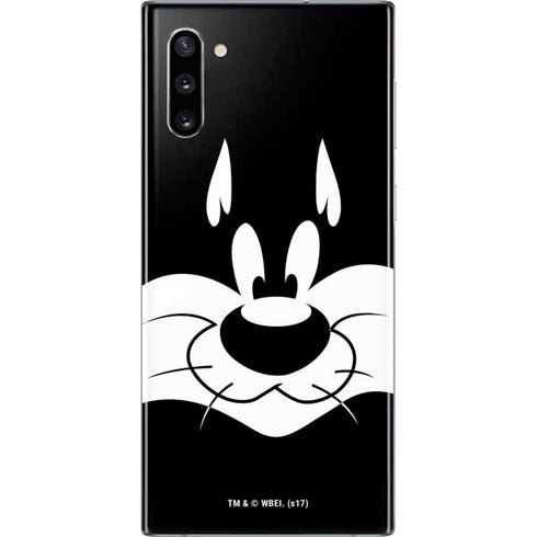 Looney Tunes Sylvester the Cat Black and White Galaxy Note 10 Skin