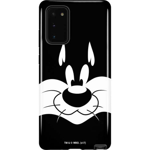 Looney Tunes Sylvester the Cat Black and White Galaxy Note20 5G Pro Case