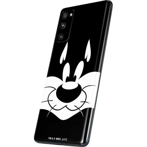 Looney Tunes Sylvester the Cat Black and White Galaxy S20 Fan Edition Skin