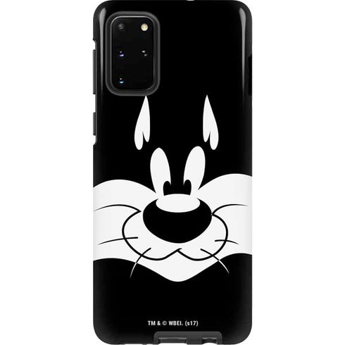 Looney Tunes Sylvester the Cat Black and White Galaxy S20 Plus Pro Case
