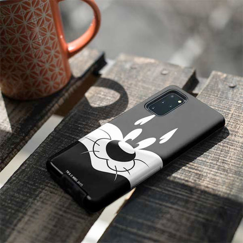 Looney Tunes Sylvester the Cat Black and White Galaxy S20 Plus Pro Case