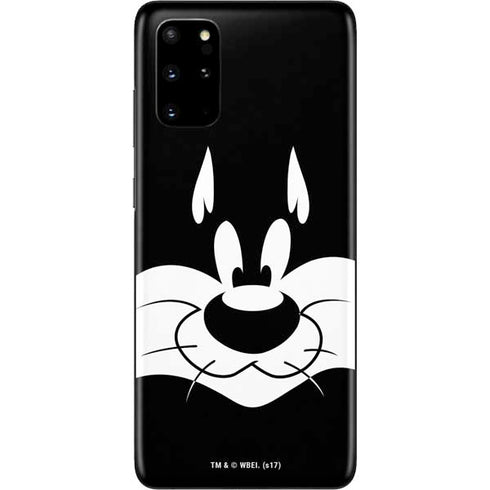 Looney Tunes Sylvester the Cat Black and White Galaxy S20 Plus Skin