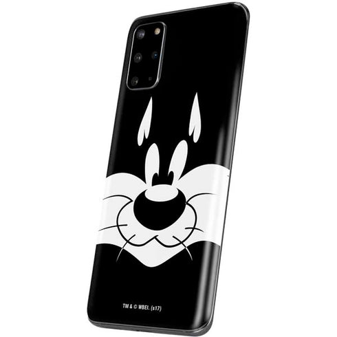 Looney Tunes Sylvester the Cat Black and White Galaxy S20 Plus Skin